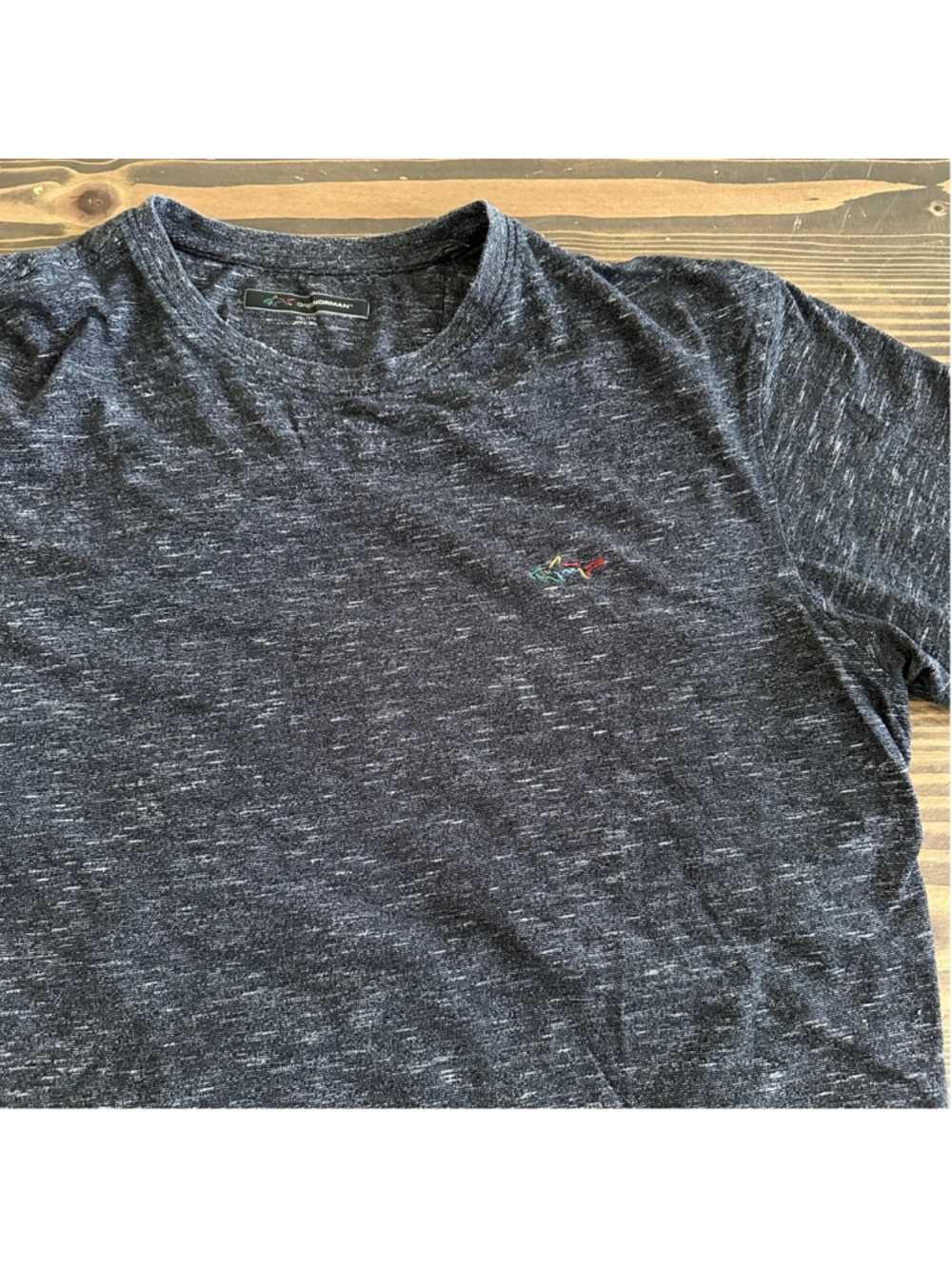Greg Norman Shark Logo T Shirt Mens XXL Gray Heather Casual Golf Tee